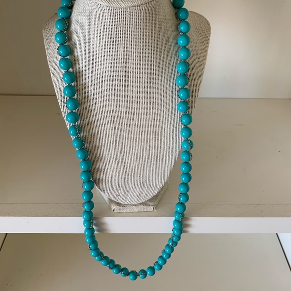Banana  Republic  Beaded Necklace in Turquo… - Picture 1 of 9